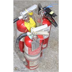 LOT OF 3 A,B,C 5LB FIRE EXTINGUISHERS