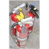 Image 1 : LOT OF 3 A,B,C 5LB FIRE EXTINGUISHERS