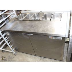 TRUE SALAD TABLE W/ INSERTS 48" x 30" x 33"