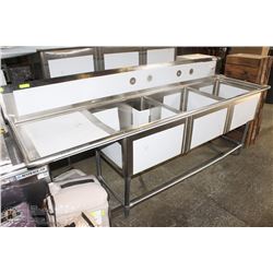 3 BOWL SINK CORNER DRAIN LEFT DB