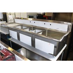 3 BOWL SINK CORNER DRAIN LEFT DB