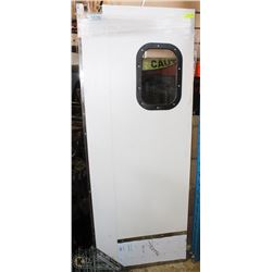 FIBERGLASS SWING DOOR/ W WINDOW 26"X77"