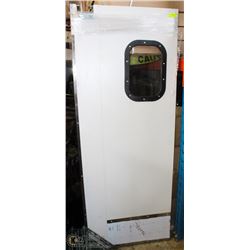 FIBERGLASS SWING DOOR/ W WINDOW 29"X77"