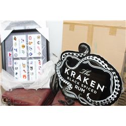 LOT OF 2 NEW IN BOX HOCKEY SIGNS