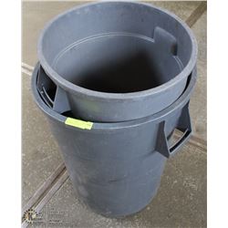 2 COMMERCIAL 44 GALLON & 33 GALLON GARBAGE CANS