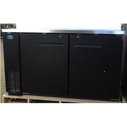 BLACK 2 DOOR BACK BAR COOLER