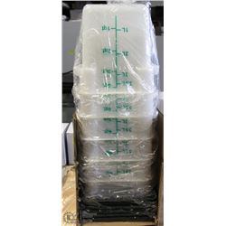 4QT INGREDIENT BINS WITH LIDS - LOT OF 6 NEW