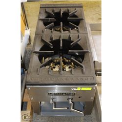 NEW AMERICAN RANGE 2 BURNER STOCK POT STOVE