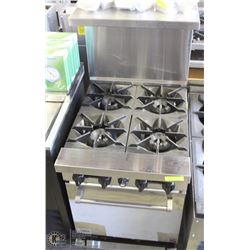 STRATUS 24" GAS RANGE 4 BURNER WITH OVEN  NEW