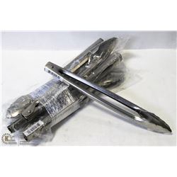8 NEW 12" STAINLESS EXTRA HEAVY DUTY TONGS