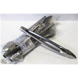 ON CHOICE: 8 NEW 9" STAINLESS EXTRA HD TONGS -