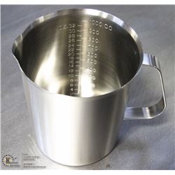 NEW 1000ML STAINLESS STEEL GRADUATED MEASURE