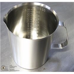 NEW 1000ML STAINLESS STEEL GRADUATED MEASURE