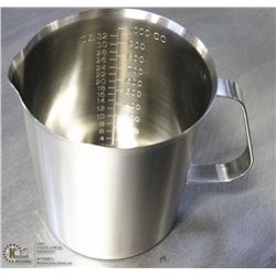 NEW 1000ML STAINLESS STEEL GRADUATED MEASURE