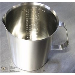 NEW 1000ML STAINLESS STEEL GRADUATED MEASURE