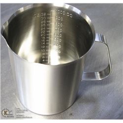 NEW 1000ML STAINLESS STEEL GRADUATED MEASURE