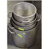 Image 1 : LOT OF 4 ASSORTED STOCK POTS