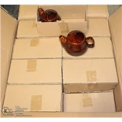 ON CHOICE: NEW 2 CUP TEAPOTS - BROWN - ONE CASE