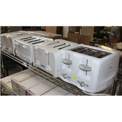 LOT OF FOUR 4-SLOT TOASTERS