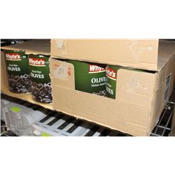 2 CASES OF SLICED OLIVES