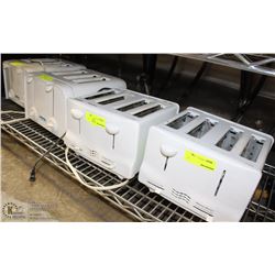LOT OF FOUR 4-SLOT TOASTERS