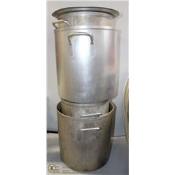 LOT OF 4 ASSORTED STOCK POTS