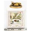 BONE CHINA TABLE LIGHTER WITH WINTER SCENE