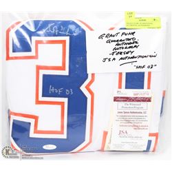 GRANT FUHR  GUARANTEED AUTHENTIC AUTOGRAPH