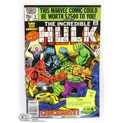 MARVEL THE INCREDIBLE HULK ISSUE #9 COMICBOOK.
