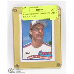 RANDY JOHNSON MONTREAL EXPOS ROOKIE CARD