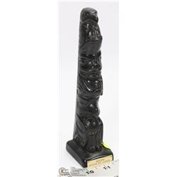 CARVED EAGLE TOTEM POLE