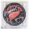 Image 1 : DETROIT REDWINGS ADAM WARD SIGNED PUCK WITH COA