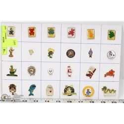 24 MASCOTS COLLECTOR PINS