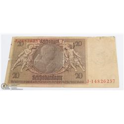 GERMAN NAZI CONCENTRATION CAMP ORANIENBURG BANK