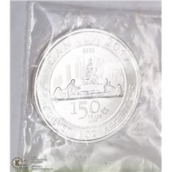 CANADIAN .999 SILVER TROY OUNCE 150 YEAR 2017 COIN