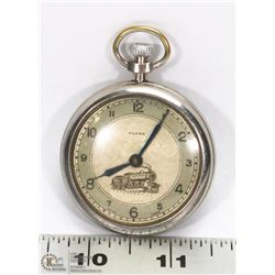 VINTAGE SWISSMADE ELENA TRAIN ENGRAVED POCKET