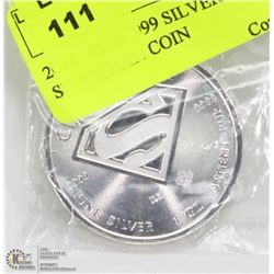 2016 -$5.00 .999 SILVER TROY OUNCE SUPERMAN COIN