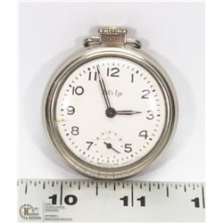 VINTAGE WESTCLOX BULLS EYE POCKET WATCH