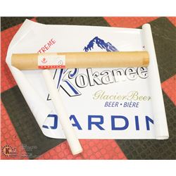 CONTAINER OF POSTERS, MAPS ETC. INCL KOKANEE