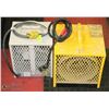 Image 1 : PAIR OF SQUARE CONSTRUCTION HEATERS.