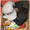 Image 1 : BOX OF VINTAGE SMALL TOYS & BRAND NEW NYC BASEBALL