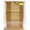 Image 1 : TABLE TOP WOOD & GLASS DISPLAY CABINET, 15X21X5