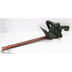 BLACK AND DECKER ELECTRIC HEDGE TRIMMER.