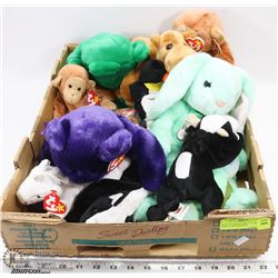 FLAT OF COLLECTIBLE TY BEARS, SMALL AND MEDIUM