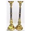 Image 1 : PAIR OF BRASS CANDLE HOLDERS