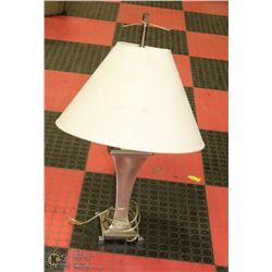 BRUSH NICKEL TABLE LAMP