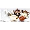 Image 1 : ESTATE LOT OF COLLECTIBLE TEA POTS INCL MYOTT