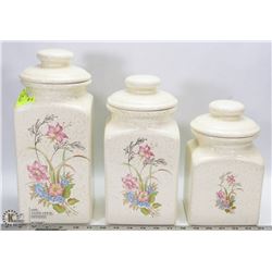 SET OF CERAMIC CANISTERS