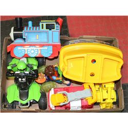 FLAT OF ASSORTED BOYS TOYS.