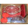 Image 1 : BOX W/PYREX & ANCHOR BAKEWARE